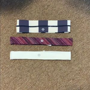 3 Lululemon head bands